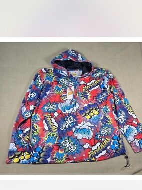 Oh Snap Drill Clothing Comic Pop Art Hoodie w/Kangaroo Pocket, NWT - Size XL